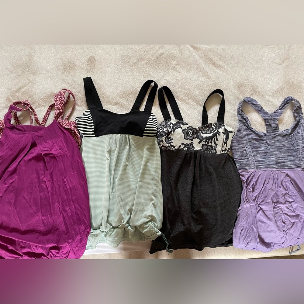 LULU LEMON set of 4 workout tops